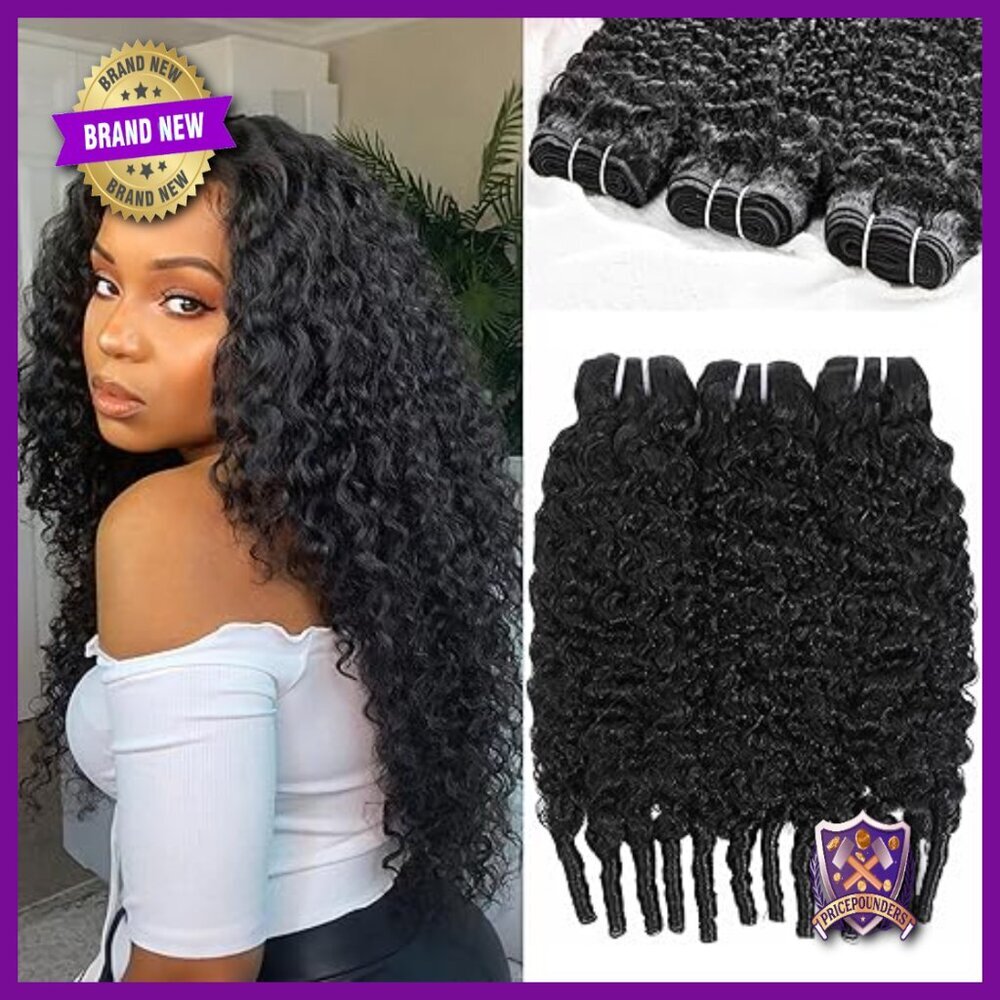 Virgin Remy Human Hair Extensions 3 Bundles 14 16 18 Inch Wet Wavy